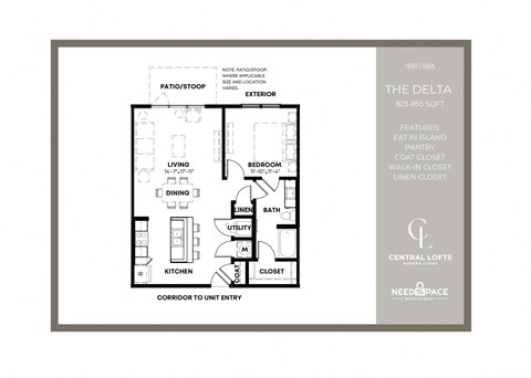 the condo floor plan  the delta condo residences